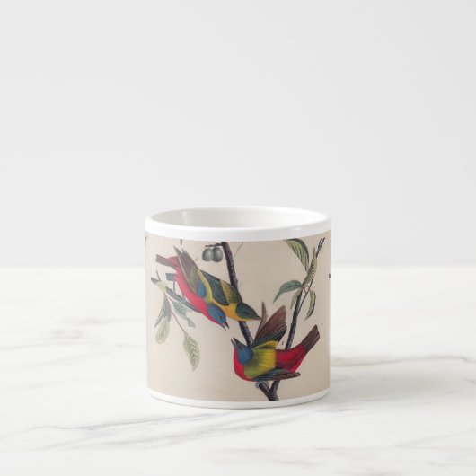 Tasse Expresso Audubon Peint Bunting Bird Wildlife (Devant)
