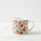 Tasse Expresso Automne Citrouille Floral (Droite)