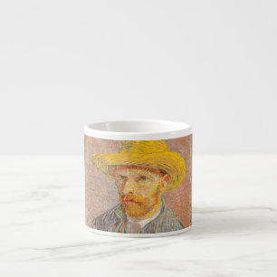 Tasse Expresso Autoportrait de Vincent Van Gogh avec chapeau de p