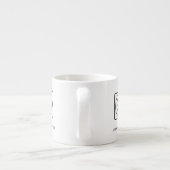 Tasse expresso avec texte de logo simple pour les (Dos)