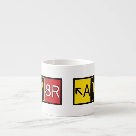 Tasse Expresso Aviateur - AV8R - (Devant)