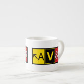 Tasse Expresso Aviateur - AV8R - (Devant droit)