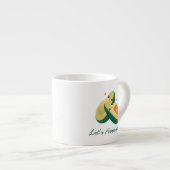 Tasse Expresso Avocuddle Funny mignon Avocados Humour de jeu de m (Devant droit)