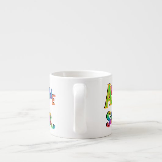 Tasse Expresso Awesome Soeur T-shirts et cadeaux (Dos)
