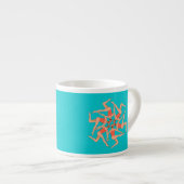 Tasse Expresso Baigneurs - Chorégraphie de natation synchronisée (Devant droit)