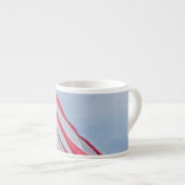 Tasse Expresso Bald Eagle et le drapeau américain (Devant droit)
