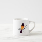 Tasse Expresso Baltimore Oriole sur la brindille (Droite)