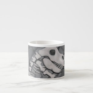 Tasse Expresso Bande dessinée de fossile de dinosaure