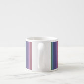 Tasse Expresso Bandes arc-en-ciel coupées (Dos)