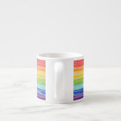 Tasse Expresso Bandes arc-en-ciel inondées (Dos)