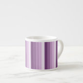 Tasse Expresso Bandes d'ombre prune violette (Devant droit)