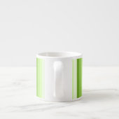 Tasse Expresso Bandes d'ombre vert citron (Dos)