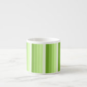 Tasse Expresso Bandes d'ombre vert citron (Devant)