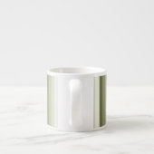 Tasse Expresso Bandes d'ombre vert olive (Dos)