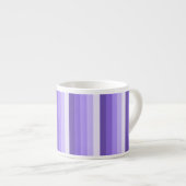 Tasse Expresso Bandes d'ombre violette (Devant droit)