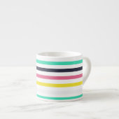 Tasse Expresso Bandes horizontales colorées (Devant droit)