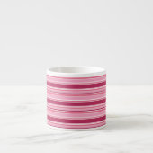 Tasse Expresso Bandes roses (Devant)
