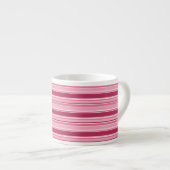 Tasse Expresso Bandes roses (Devant droit)