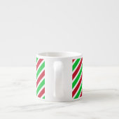 Tasse Expresso Bandes rouges et vertes (Dos)