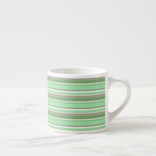 Tasse Expresso Bandes vert pâle