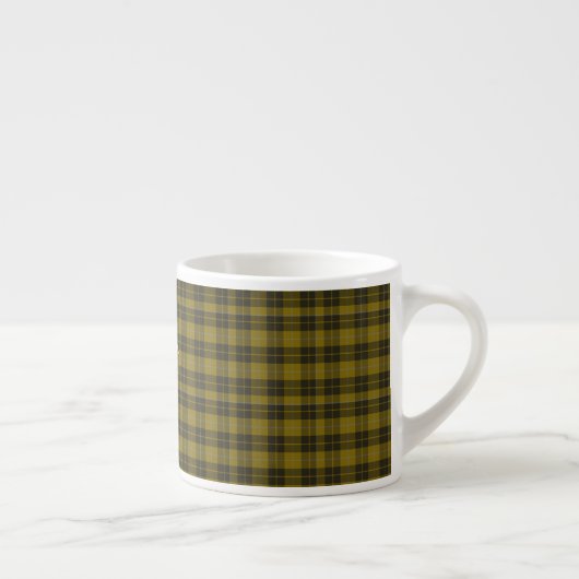 Tasse Expresso Barclay Tartan avec vos initiales, Scottish Plaid (Droite)