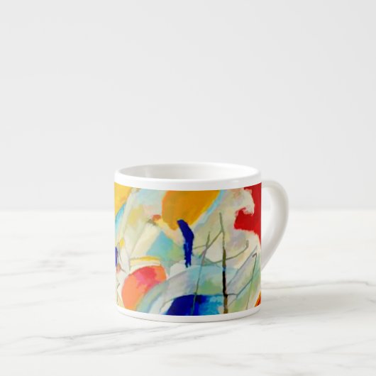 Tasse Expresso Bataille maritime de Kandinsky 1913 (Devant droit)