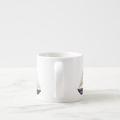 Tasse Expresso Bateau à voile marron et nom (Dos)