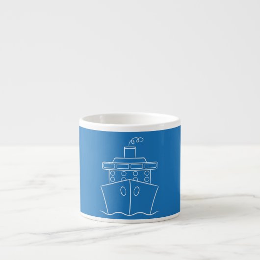 Tasse Expresso Bateau de croisière (Devant)