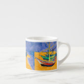 Tasse Expresso Bateaux de Van Gogh Impressionnisme Plage (Droite)
