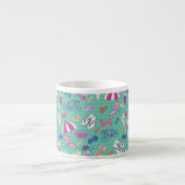 Tasse Expresso Beau Motif aux éléments d'été (Devant)