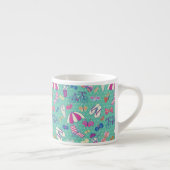 Tasse Expresso Beau Motif aux éléments d'été (Droite)