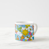 Tasse Expresso Bébé Animaux Arrière - plan (Devant droit)