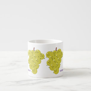 Tasse Expresso Belle bande de raisins amusante illustration