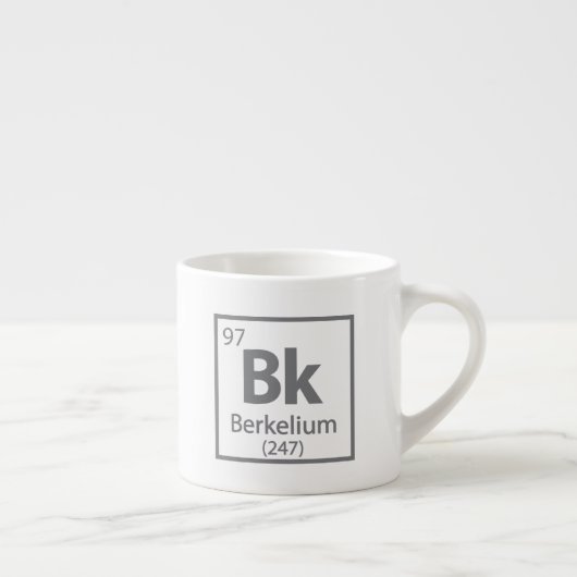 Tasse Expresso Berkelium - Berkeley Science - Tableau périodique (Droite)
