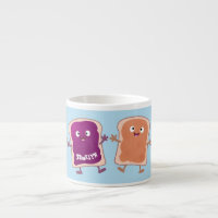 Beurre d'arachide mignonne et caricature sandwich