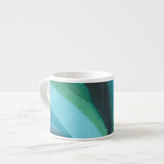 Tasse Expresso Big Blue Leaf I (Devant gauche)
