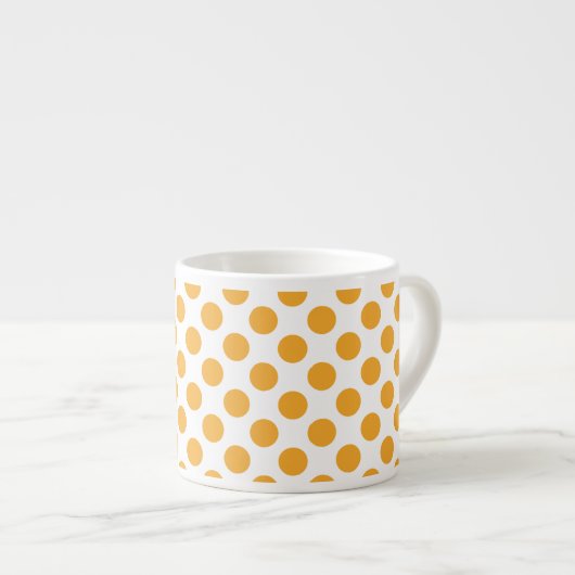 Tasse Expresso Big Orange Dots (Devant droit)
