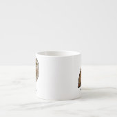 Tasse Expresso Birdorable creusant le hibou (Devant)