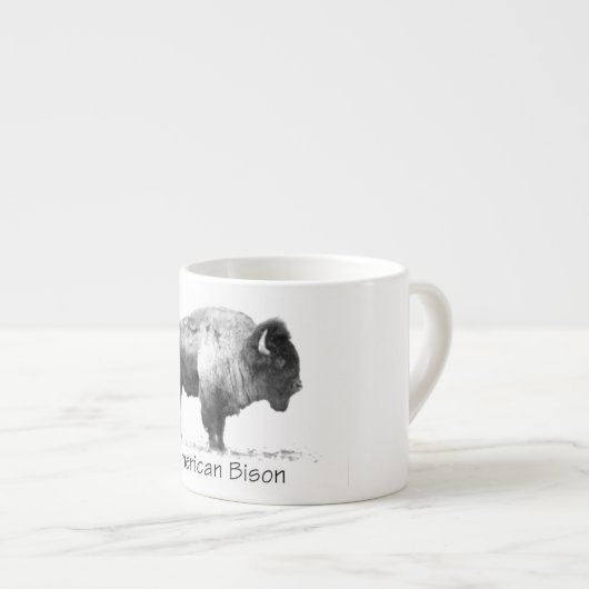 Tasse Expresso Bison américain (Devant droit)