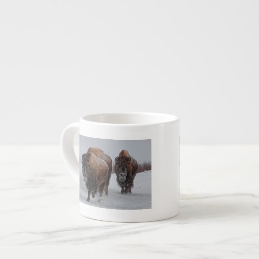 Tasse Expresso Bison de Yellowstone (Devant gauche)