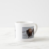 Tasse Expresso Bison de Yellowstone (Devant droit)