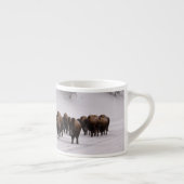 Tasse Expresso Bison en hiver (Droite)