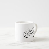 Tasse Expresso Black bicycle (Devant droit)