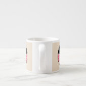 Tasse Expresso Black cat and roses (Dos)