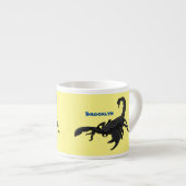 Tasse Expresso Black hungry scorpion (Devant droit)