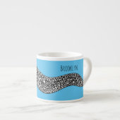 Tasse Expresso Black spotted moray eel cartoon (Devant droit)