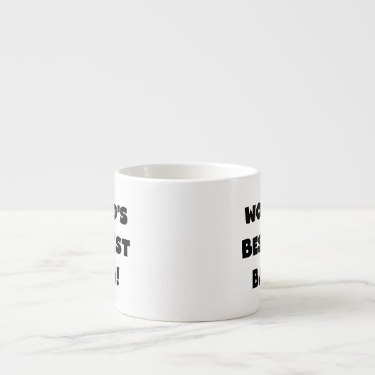Tasse Expresso Black Text Meilleurs T-shirts et cadeaux Baba (Devant)