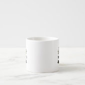 Tasse Expresso Blason personnalisé Petit remontant Drôle Fête des (Devant)