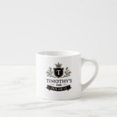Tasse Expresso Blason personnalisé Petit remontant Drôle Fête des (Droite)
