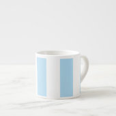 Tasse Expresso Bleu, Blancs, Motif rayé (Devant droit)